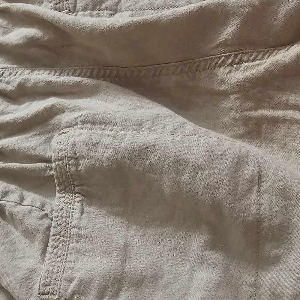 Neutral Beige Drawstring Shorts - Picture 5 of 9